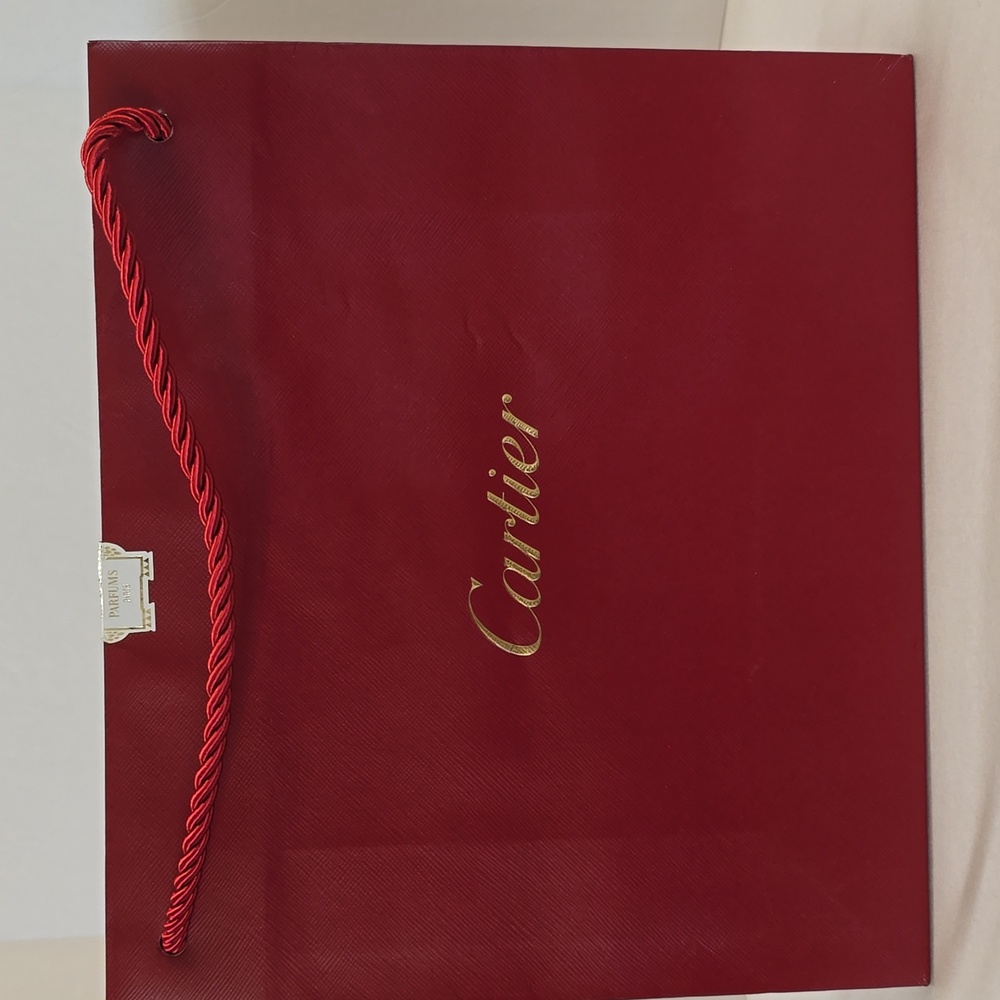 Cartier Gift Bag Shopping Paper Brand New 10.25" x 8.75" x 3.5"
